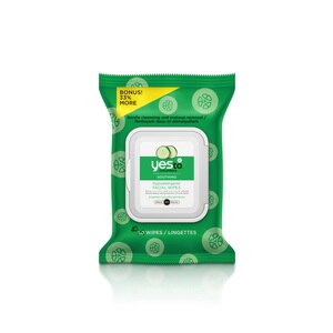 Yes To Cucumbers Facial Wipes, 40CT