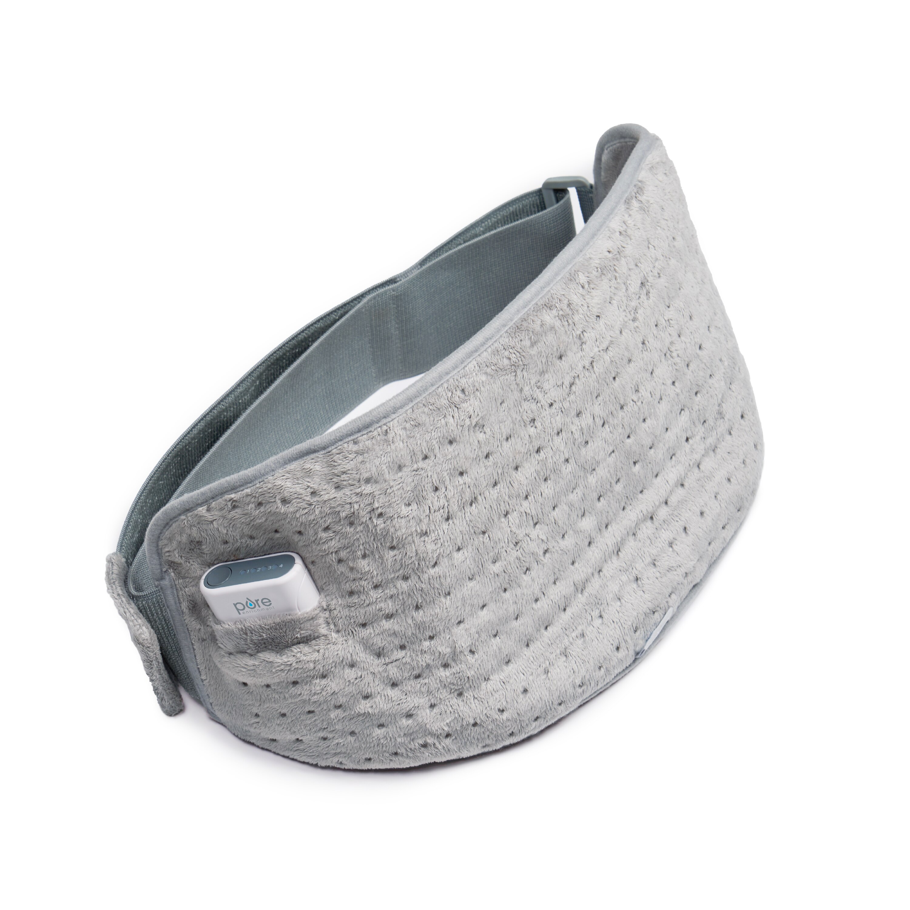 Pure Enrichment PureRelief Cordless Lumbar and Abdominal Heating Wrap, Mist Gray