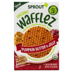 Sprout Foods Organic Pumpkin Butter & Jelly Wafflez, 5 CT