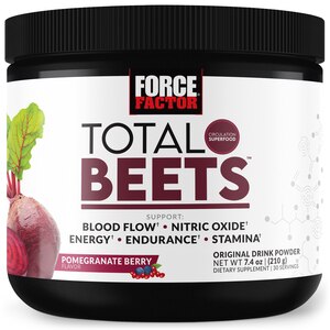 Force Factor Total Beets Powder, Pomegranate Berry Flavor, 7.4 OZ