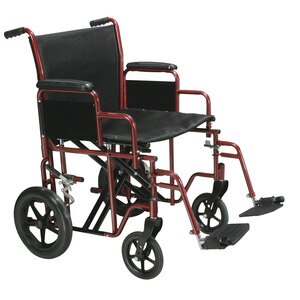 Drive Medical Bariatric Heavy Duty Transport Wheelchair with Swing Away Footrest