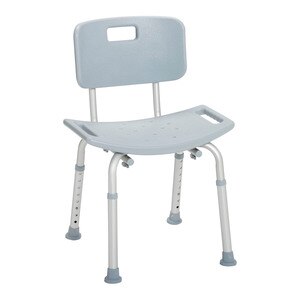 Drive Medical Bathroom Safety Shower Tub Bench Chair With Back