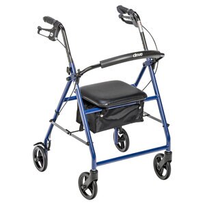 Drive Medical Rollator with 6"" Wheels
