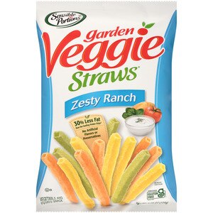 Sensible Portions Zesty Ranch Garden Veggie Straws, 4.25 oz