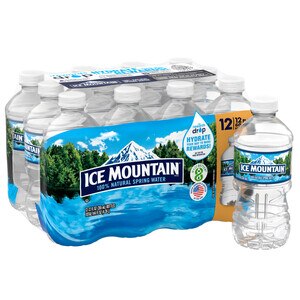 Ice Mountain 100% Natural Spring Water Plastic Bottle