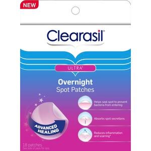 Clearasil Ultra Overnight Spot Patches, 18 CT