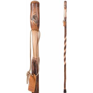 Brazos Twisted Hickory Handcrafted Wood Walking Stick