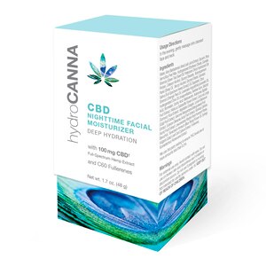 Hydrocanna CBD Nighttime Facial Moisturizer, 1.7 OZ - State Restrictions Apply