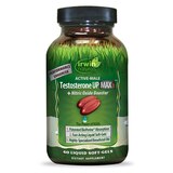 Irwin Naturals Testosterone UP Max3 + Nitric Oxide Booster Liquid Softgels, 60 CT, thumbnail image 1 of 3