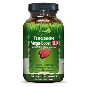 Irwin Naturals Testosterone Mega-Boost Red Liquid Soft-gels