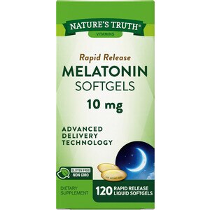 Nature's Truth Rapid Release Melatonin Softgels, 10 mg, 120 CT