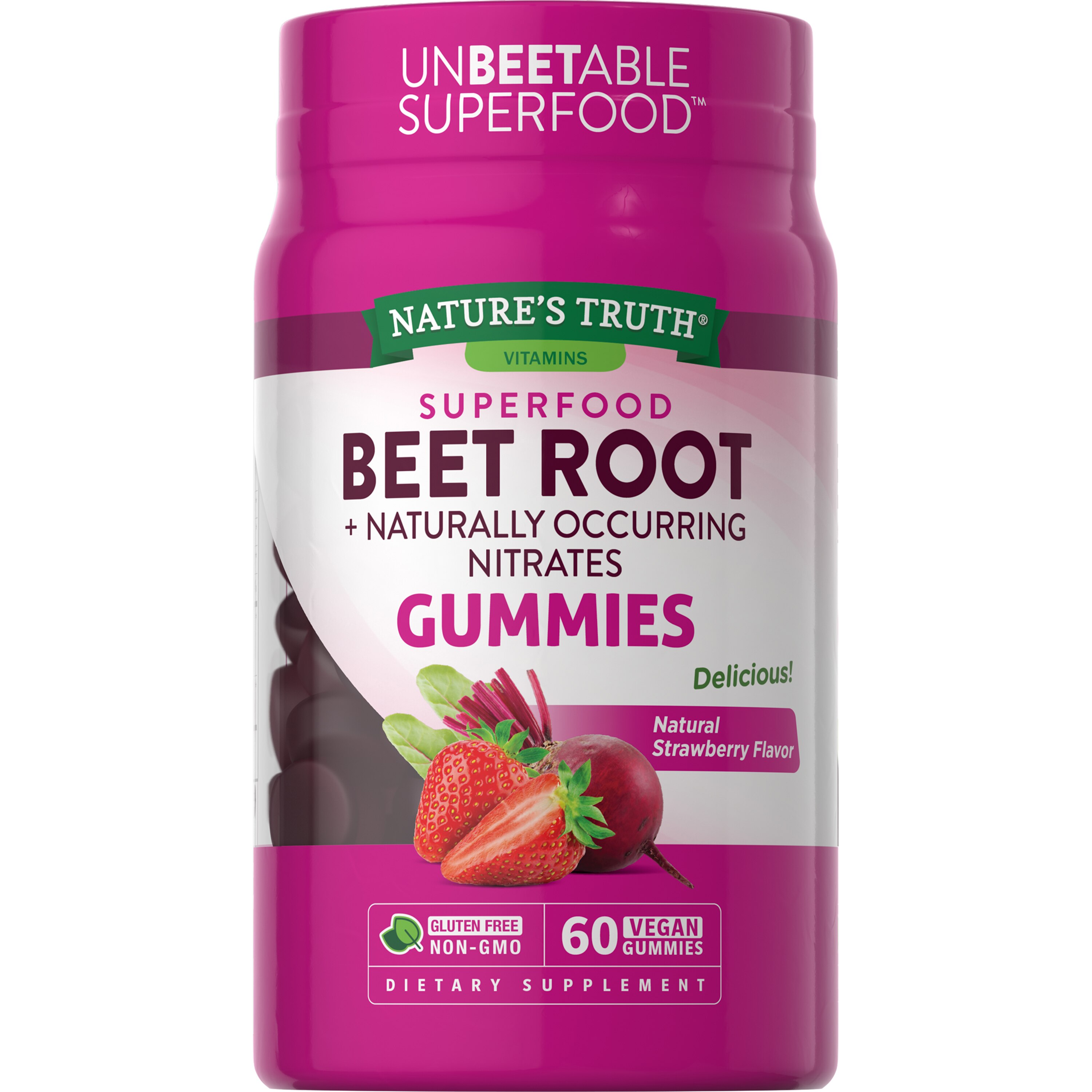 Nature's Truth Beet Root Gummies, 60 CT