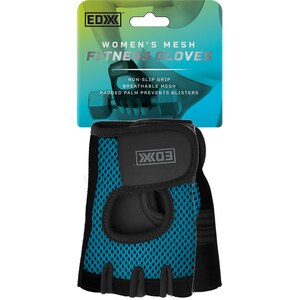 EDX Womens Mesh Fitness Gloves, Blue