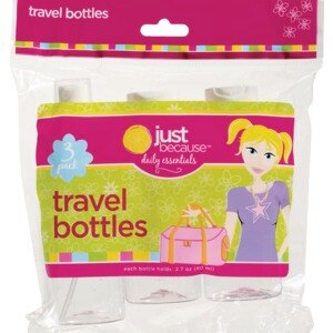Just Because Daily Essentials Travel Bottles, 3CT