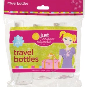 Just Because Daily Essentials Travel Bottles, 3 CT