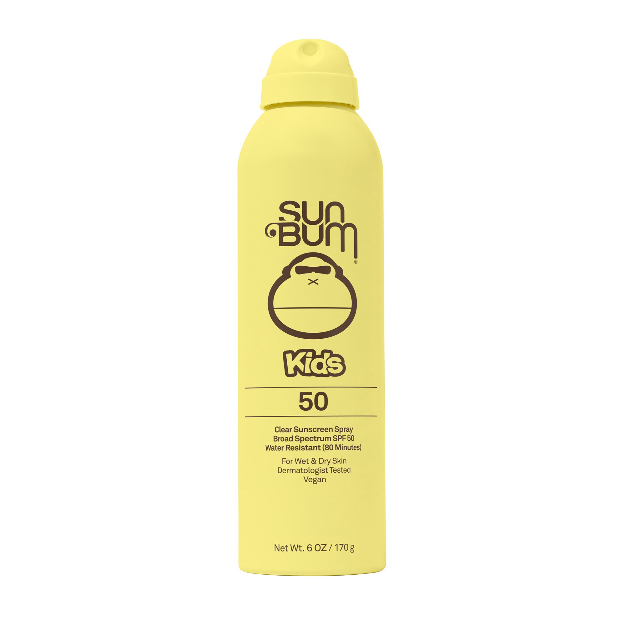 Sun Bum Kids Clear Sunscreen Spray, SPF 50, 6 oz