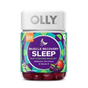 OLLY Muscle Recovery Sleep Gummies, Berry, 40CT