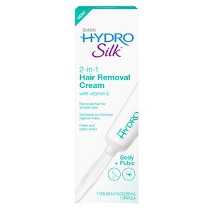 Schick Hydro Silk 2-in-1 Hair Removal Cream for Body & Pubic, 8.4 OZ