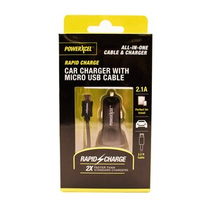 Powerxcel Car Charger with Micro USB Cable