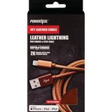 PowerXcel Lightning Leather Cable - Saddle Color, thumbnail image 1 of 2