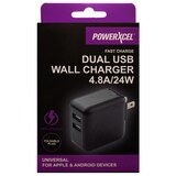 PowerXcel Fast Charge 24 Watt Dual Wall Charger, thumbnail image 2 of 4