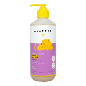 Alaffia Babies & Kids Shampoo & Body Wash, Lemon Lavender, 16 OZ