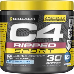 Cellucor C4 Ripped Sport, 8.7 OZ, Arctic Snow Cone