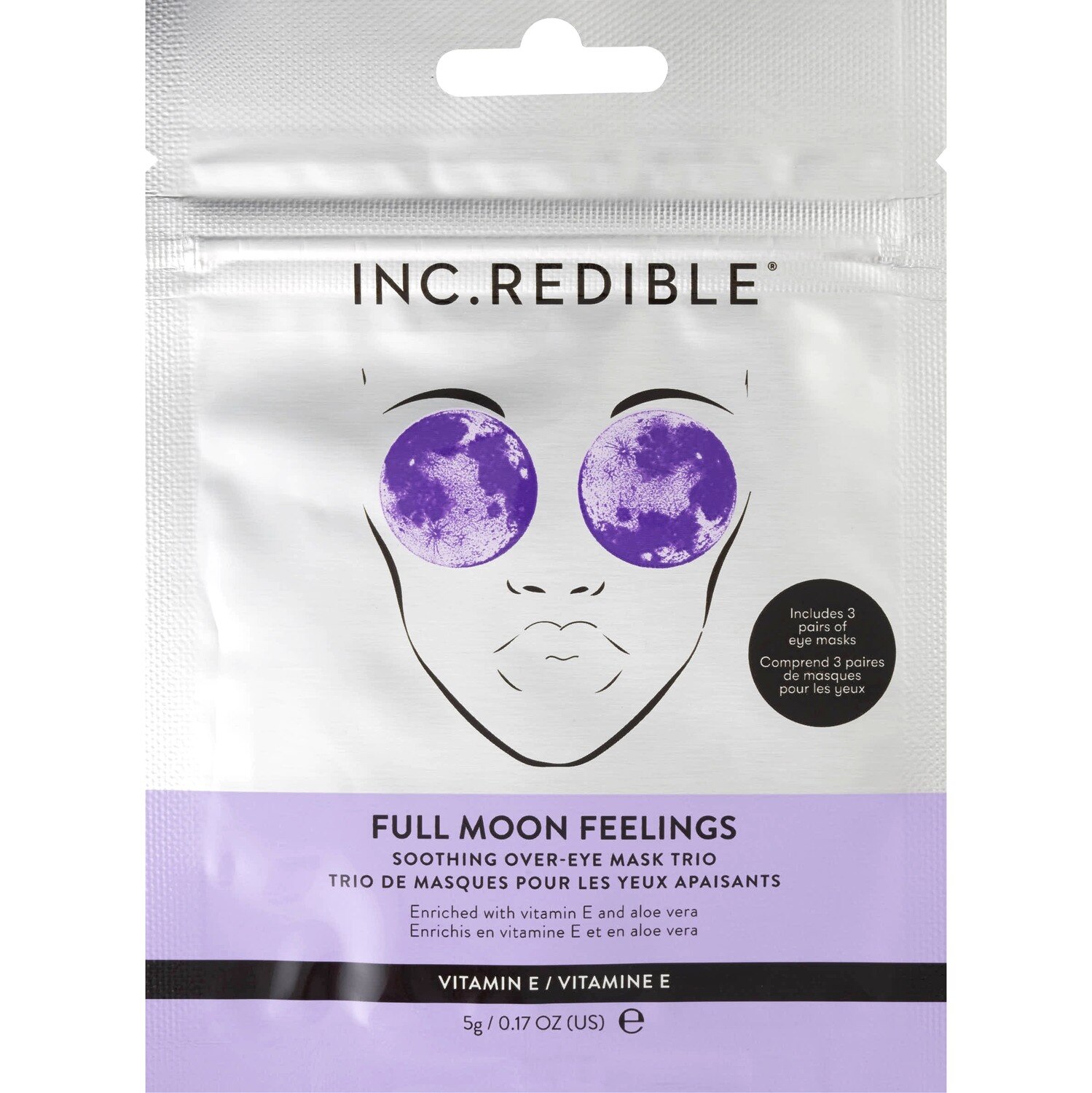 INC.redible Full Moon Feeling Over-Eye Masks, 3 ct
