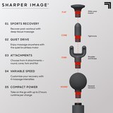 Sharper Image Powerboost Move Portable Percussion Massager, thumbnail image 3 of 3