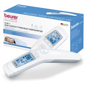 Beurer FT90 Non-Contact Thermometer for Forehead, Ambient and Surface Temperature Monitoring