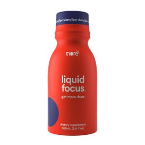 More Labs Liquid Focus Nootropic Smart Drink, Berry Flavor, 3.4 OZ