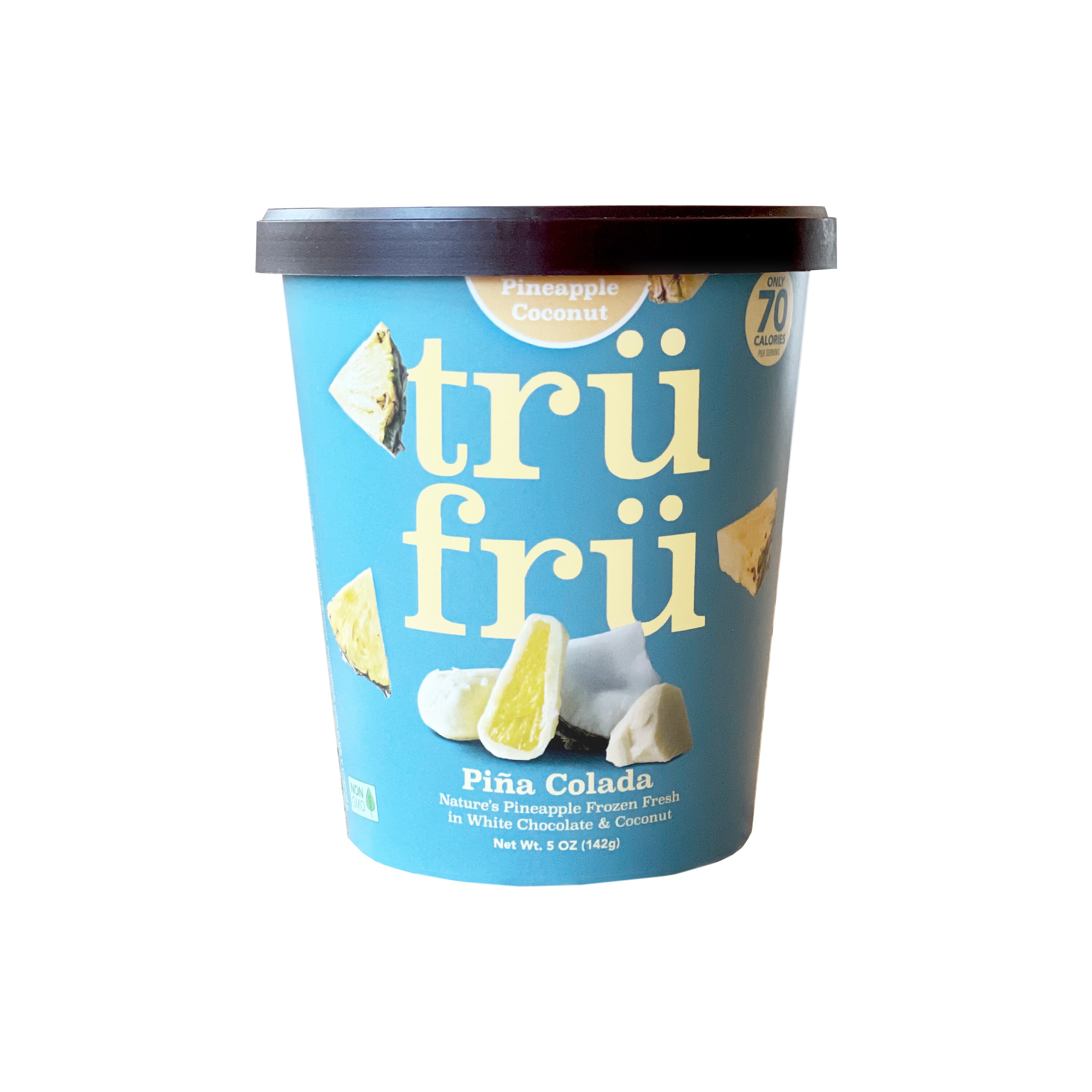 TRU FRU Pineapple Hyper Chilled in White Chocolate & Coconut, 5 oz