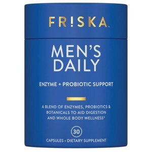 FRISKA Men's Daily Enzyme + Probiotic Support Capsules