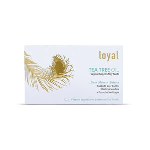 Loyal Tea Tree Oil Feminine Health Suppository Melts, 12 CT