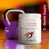 Codeage Liposomal Creatine Monohydrate Powder Supplement, Unflavored, 3-Month Supply, 90 Servings, thumbnail image 5 of 9