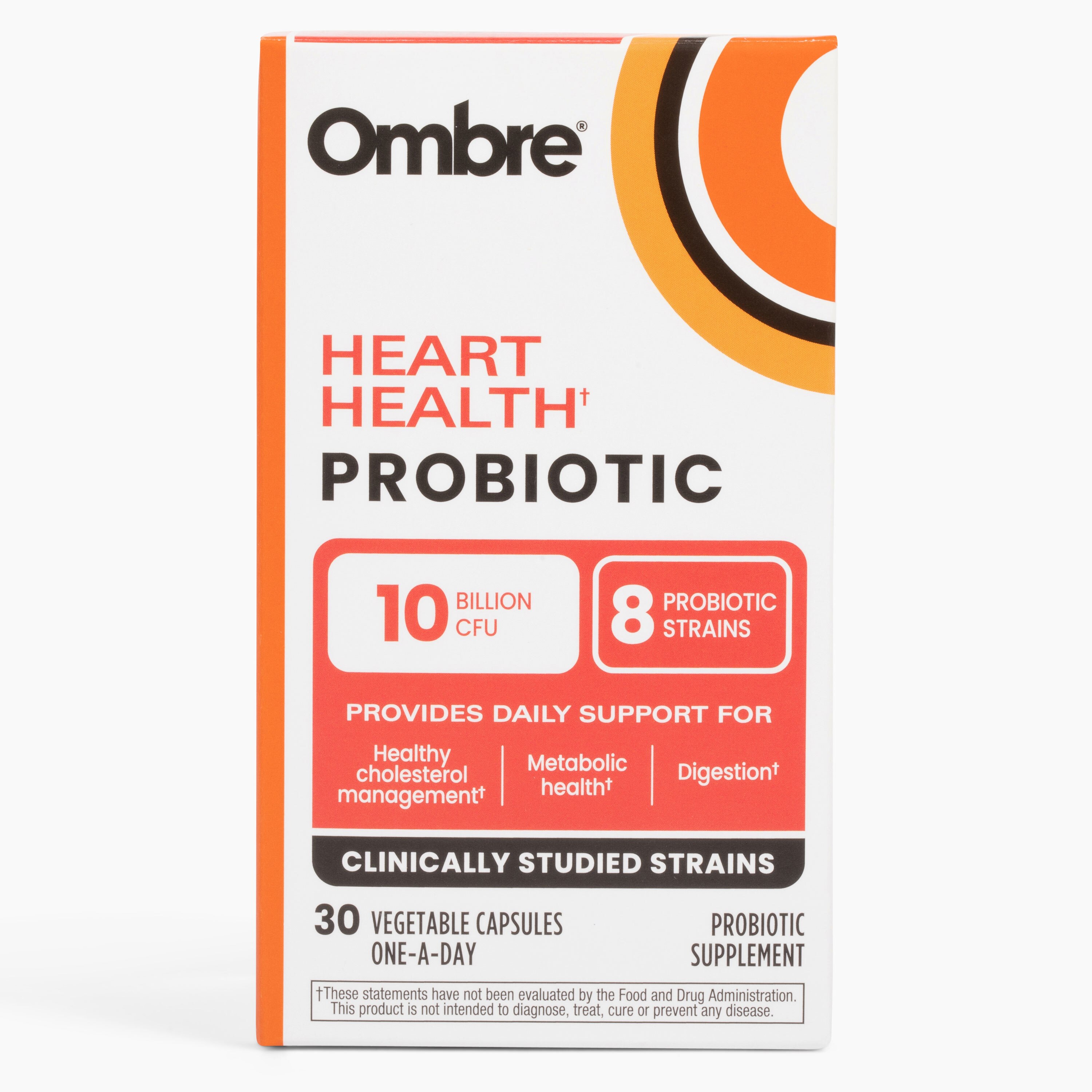 Ombre Heart Health Probiotics, 30 CT