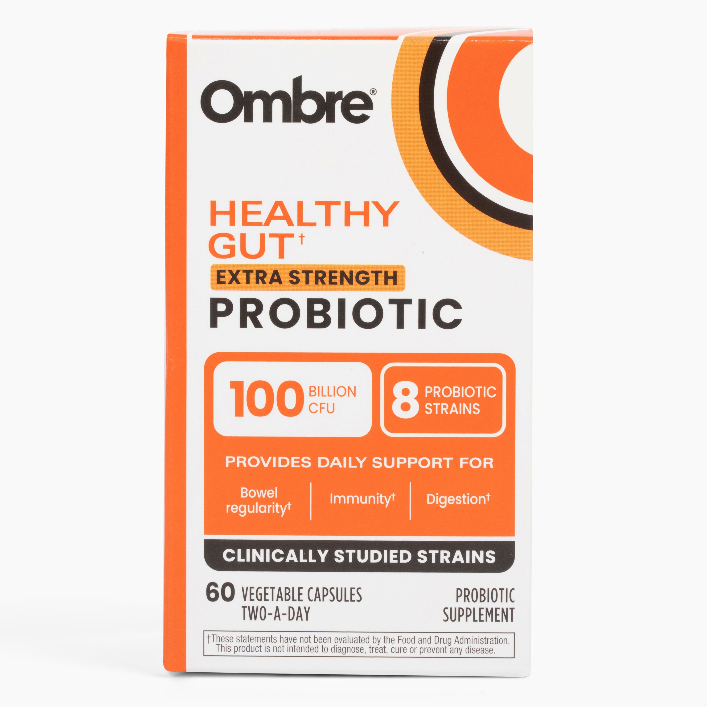 Ombre Healthy Gut Extra Strength Probiotic, 60 CT