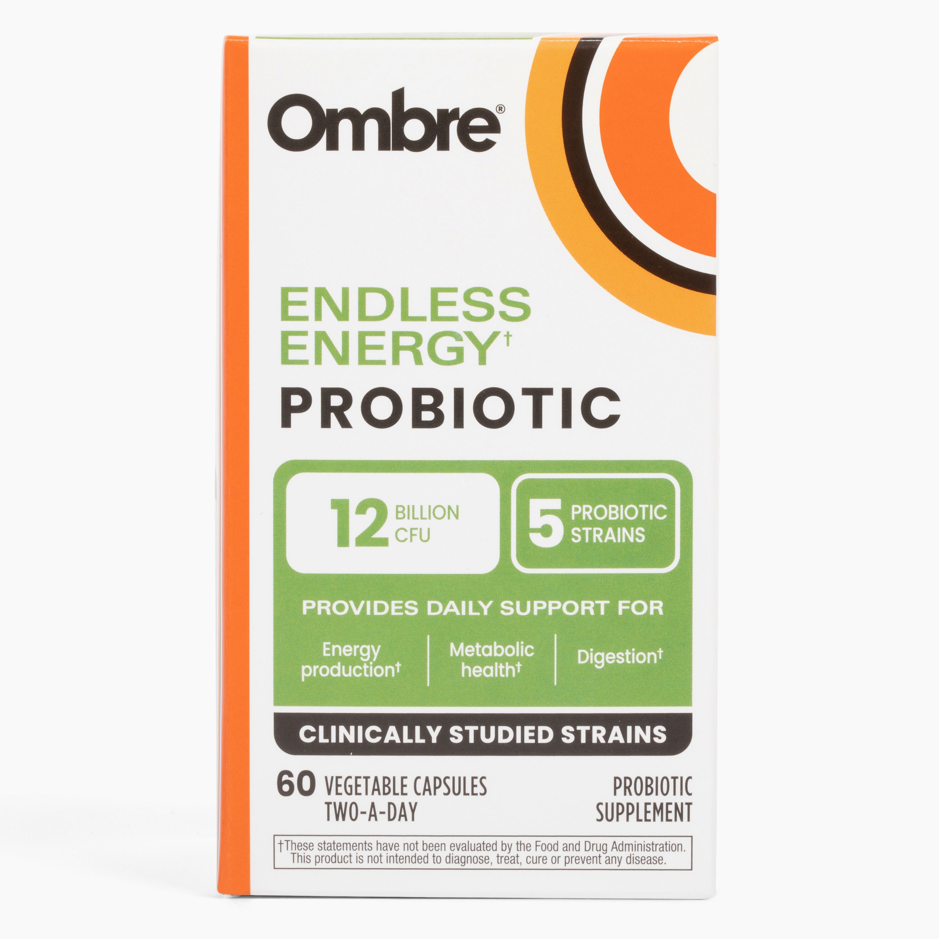 Ombre Endless Energy Probiotics, 60 CT