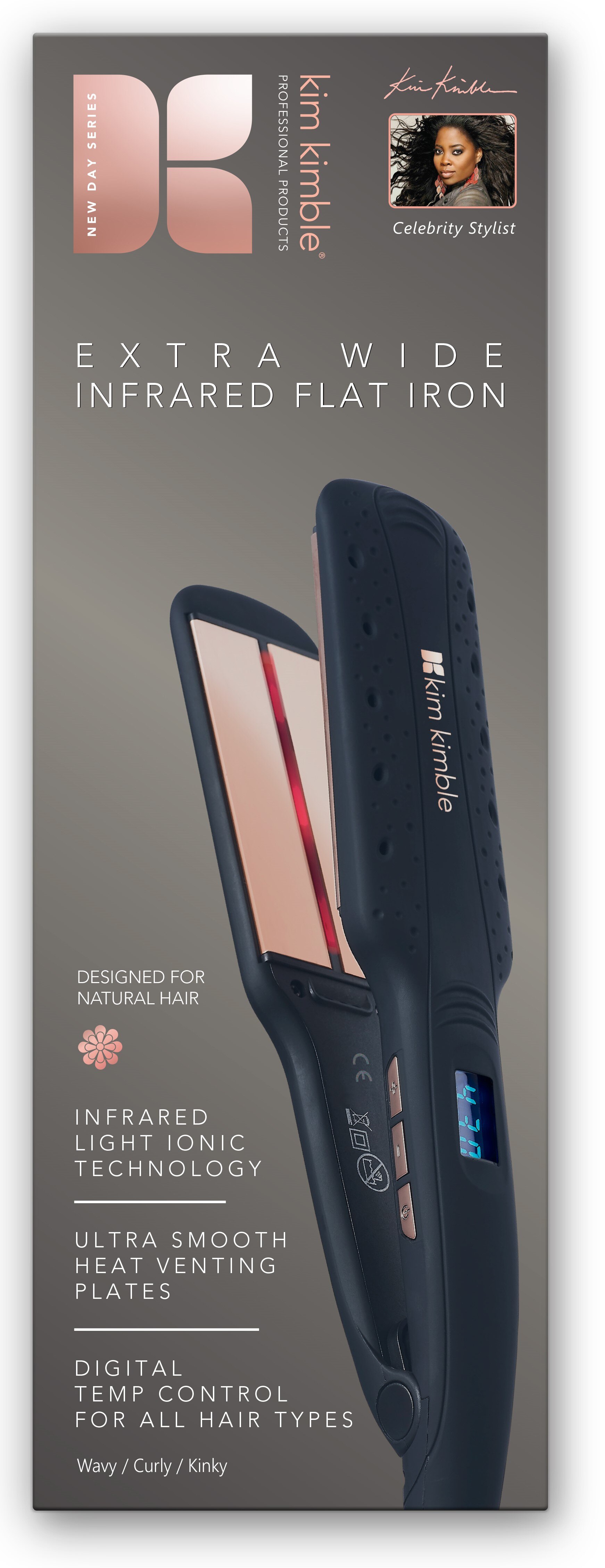 Kim Kimble Extra Wide Infrared Flat Iron