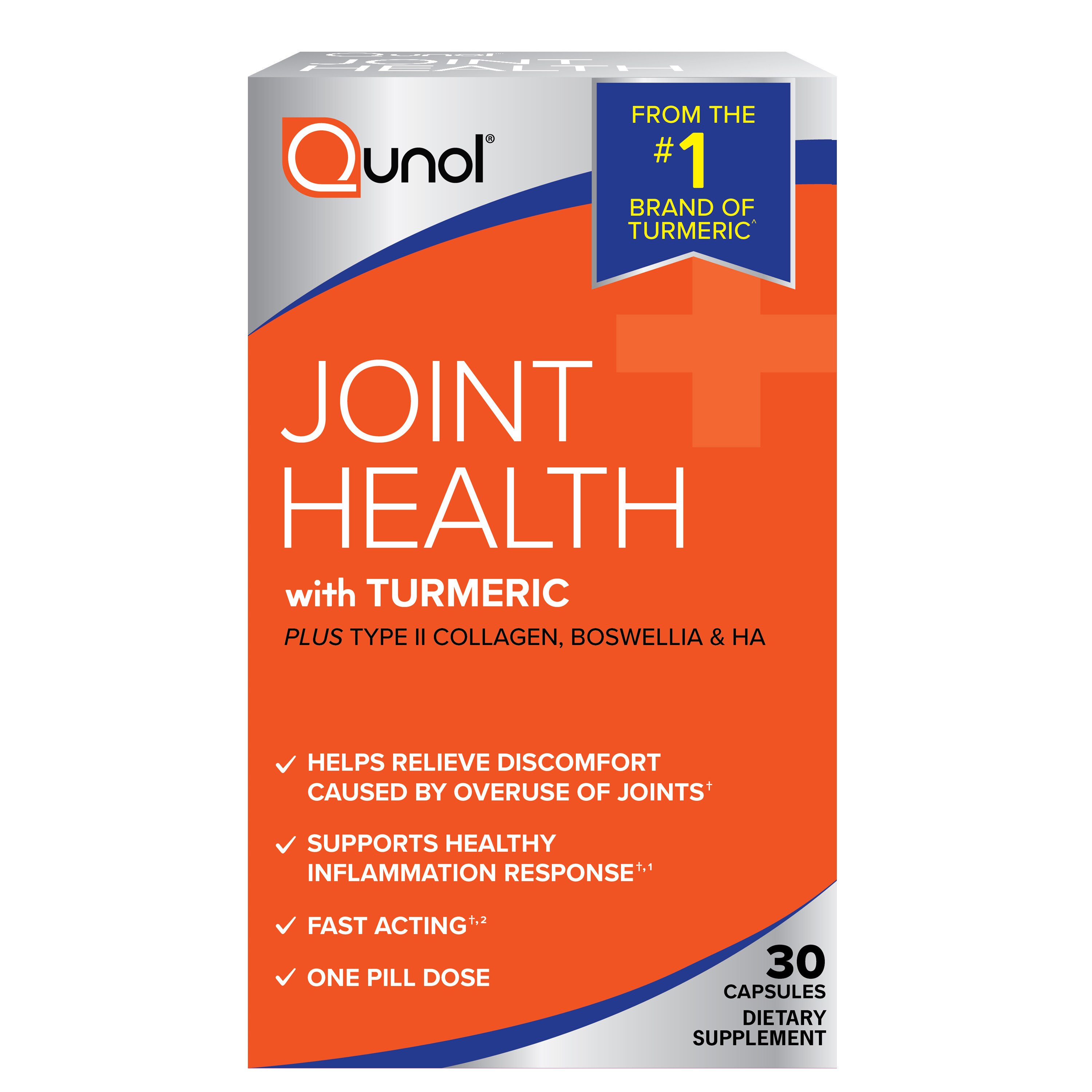 Qunol Joint Comfort With Turmeric Capsules, 30 CT