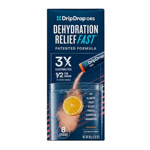 DripDrop ORS Ele CTrolyte Hydration Powder, 10g Sticks, 8 CT