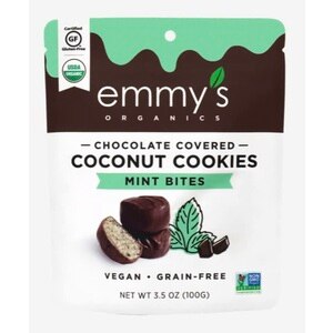 Emmy's Chocolate Covered Coconut Cookies Mint Bites, 3.5 oz