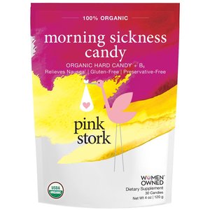 Pink Stork Morning Sickness Candy, Ginger Raspberry,  30 CT