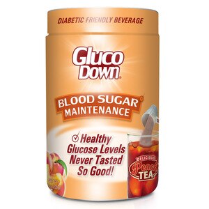 GlucoDown Blood Sugar Maintenance Tea Mix, Delicious Peach