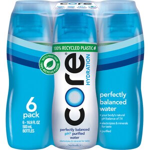Core Hydration Perfectly Balanced Water, 16.9 OZ Bottles, 6 CT