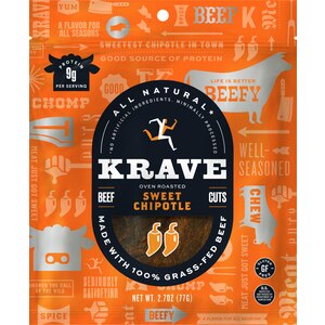 KRAVE Gourmet Beef Cuts, Sweet Chipotle Flavor, 2.7 oz