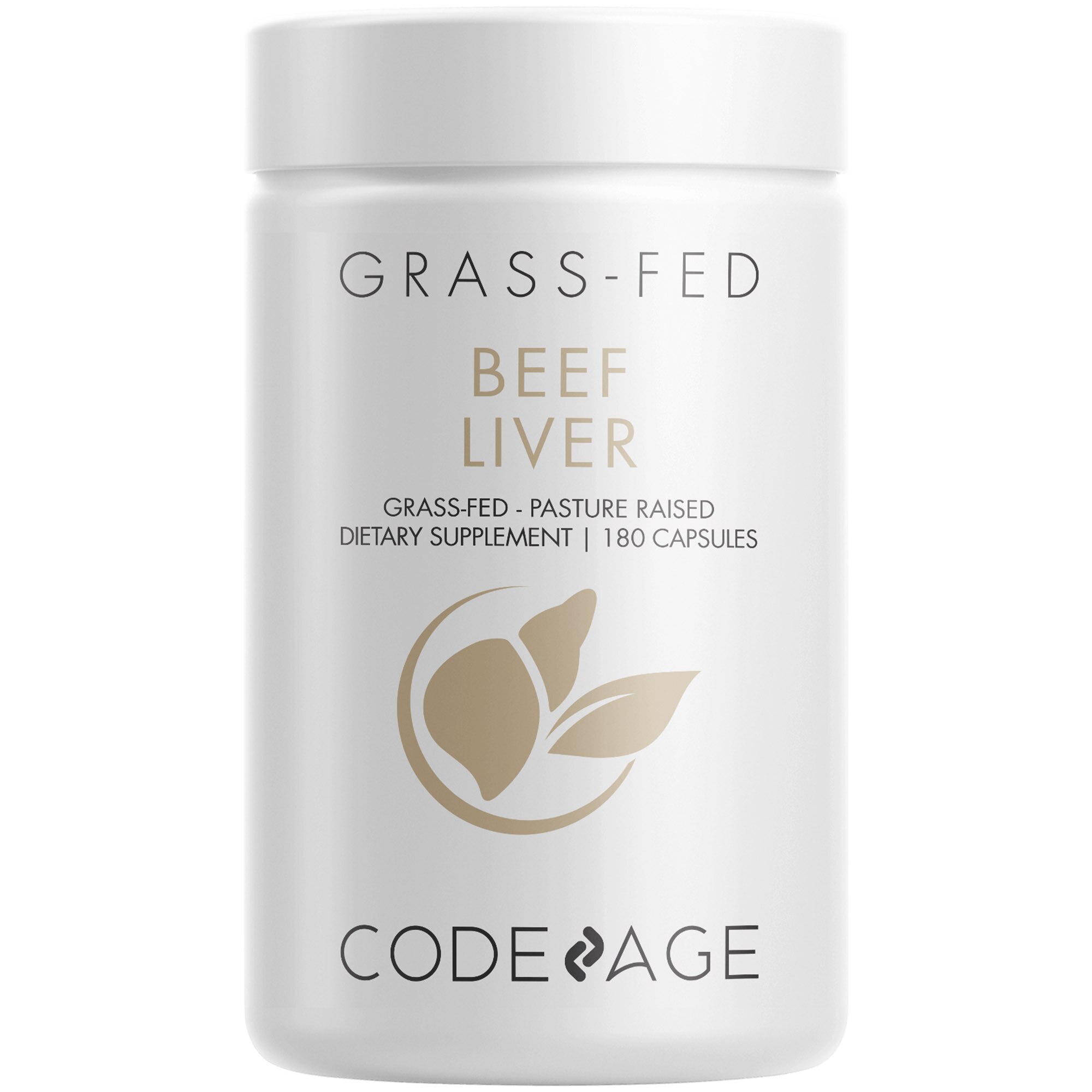 Grass-Fed Beef Liver, Grass-Finished, Pasture-Raised, Freeze-Dried Glandular Supplement, 180CT