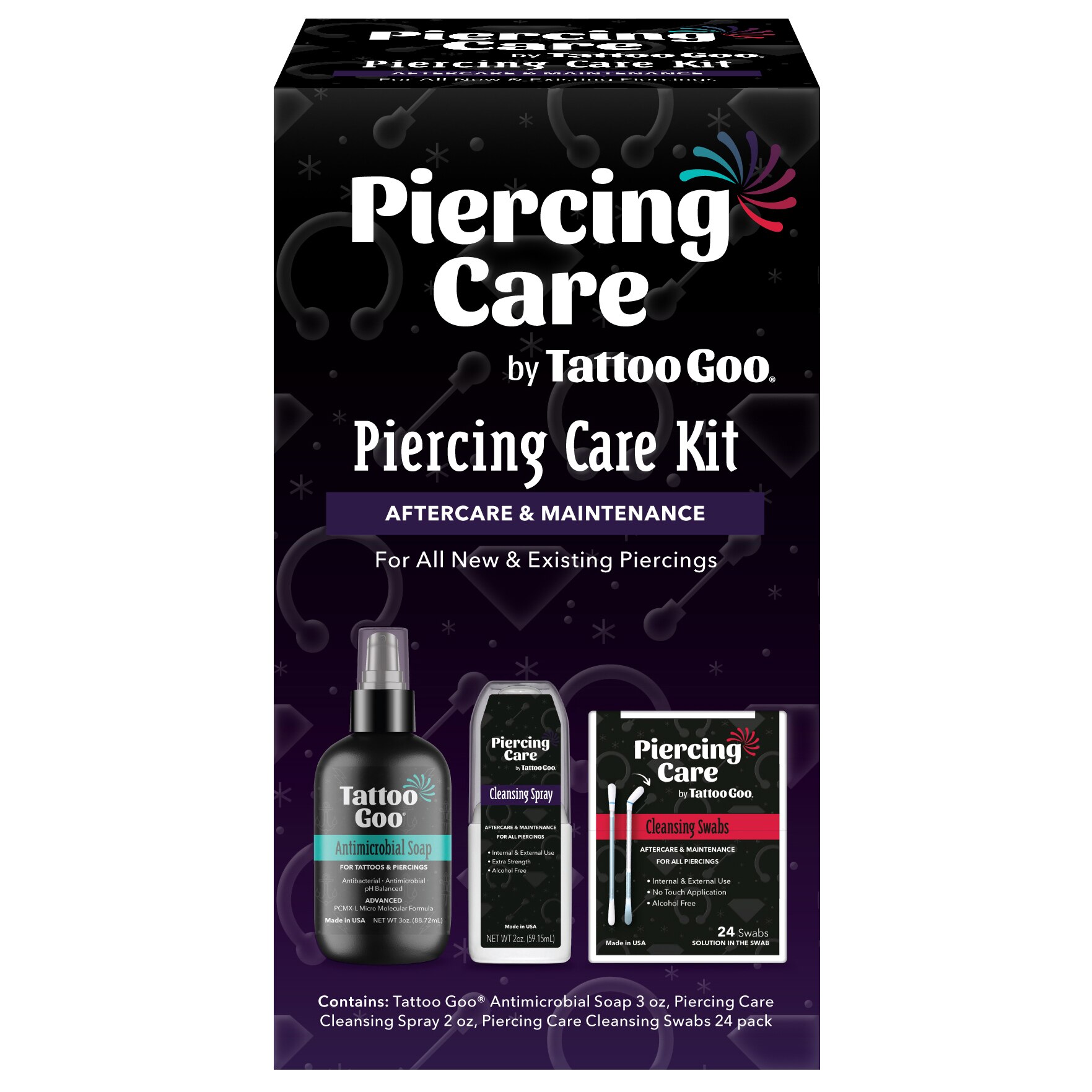 Tattoo Goo Piercing After Care Kit, 3 CT