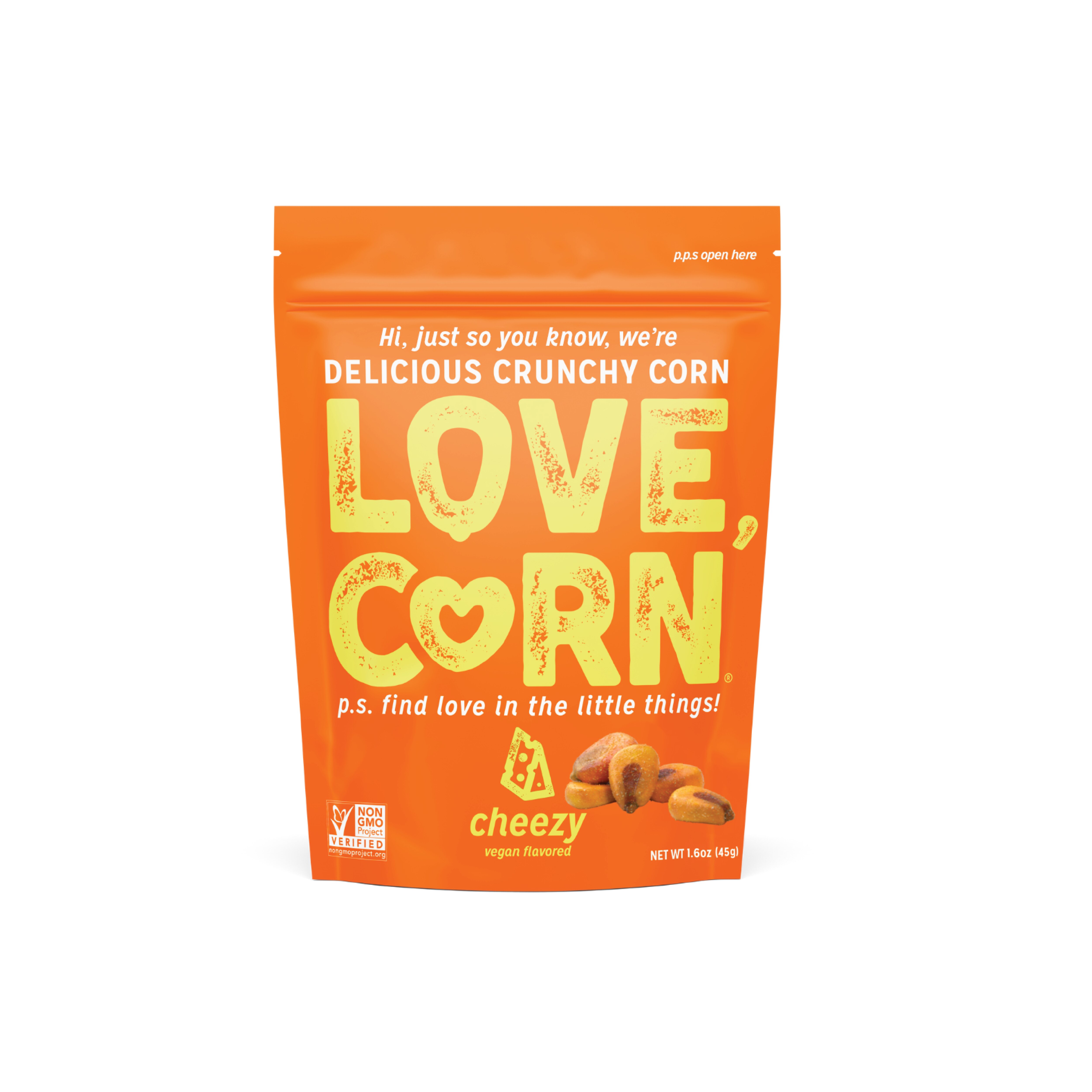 Love Corn Cheezy Delicious Crunchy Corn, 1.6 oz