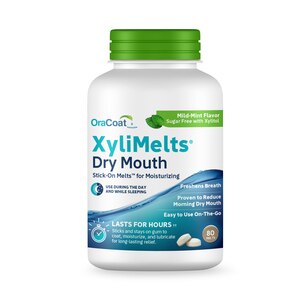 OraCoat XyliMelts for Dry Mouth Relief, Sugar-Free with Xylitol